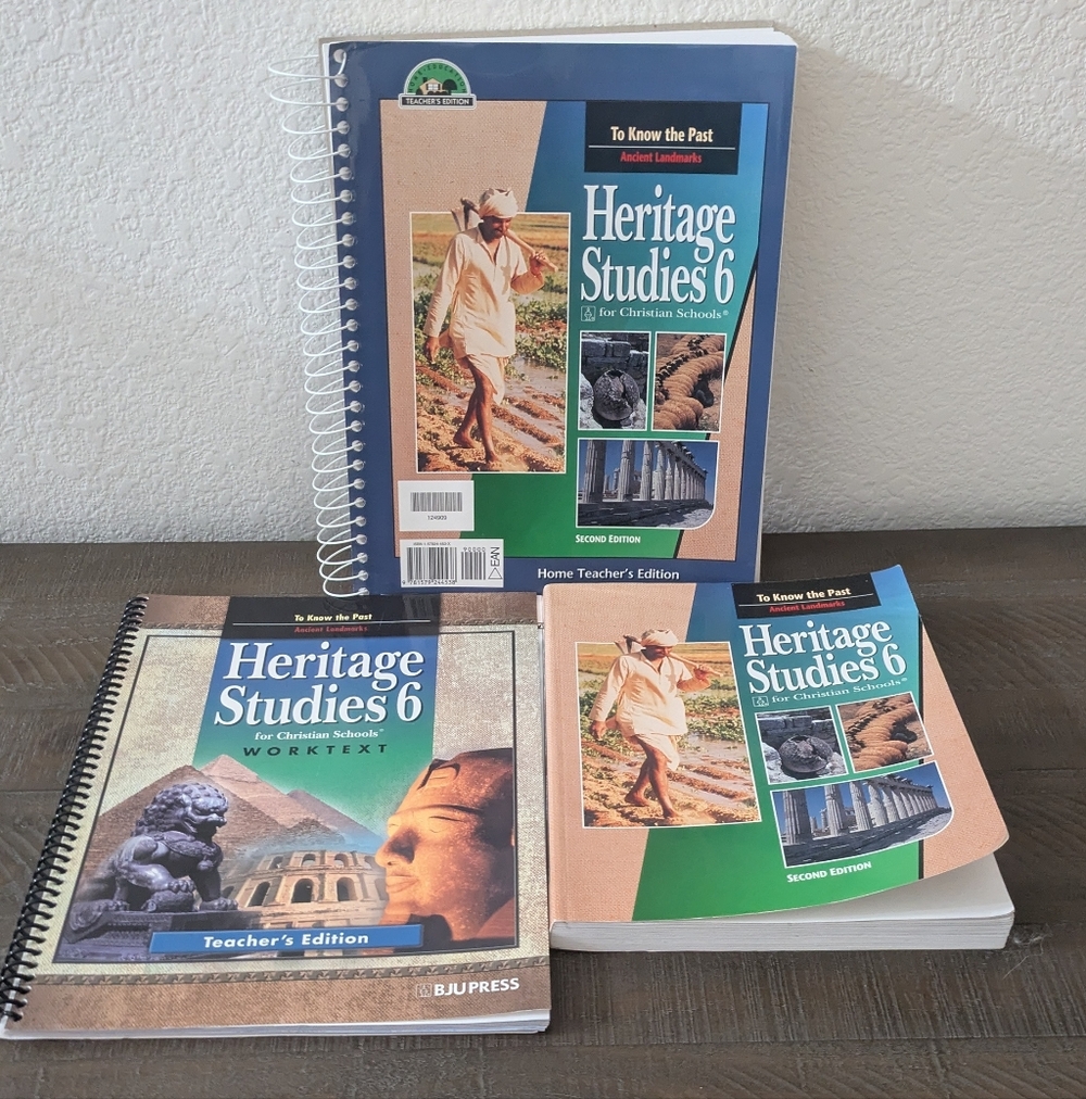 BJU Bob Jones Heritage Studies Grade 6 (2nd Edition) Bundle
